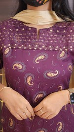 Office Wear kurti-Embroidery kurti(10152)