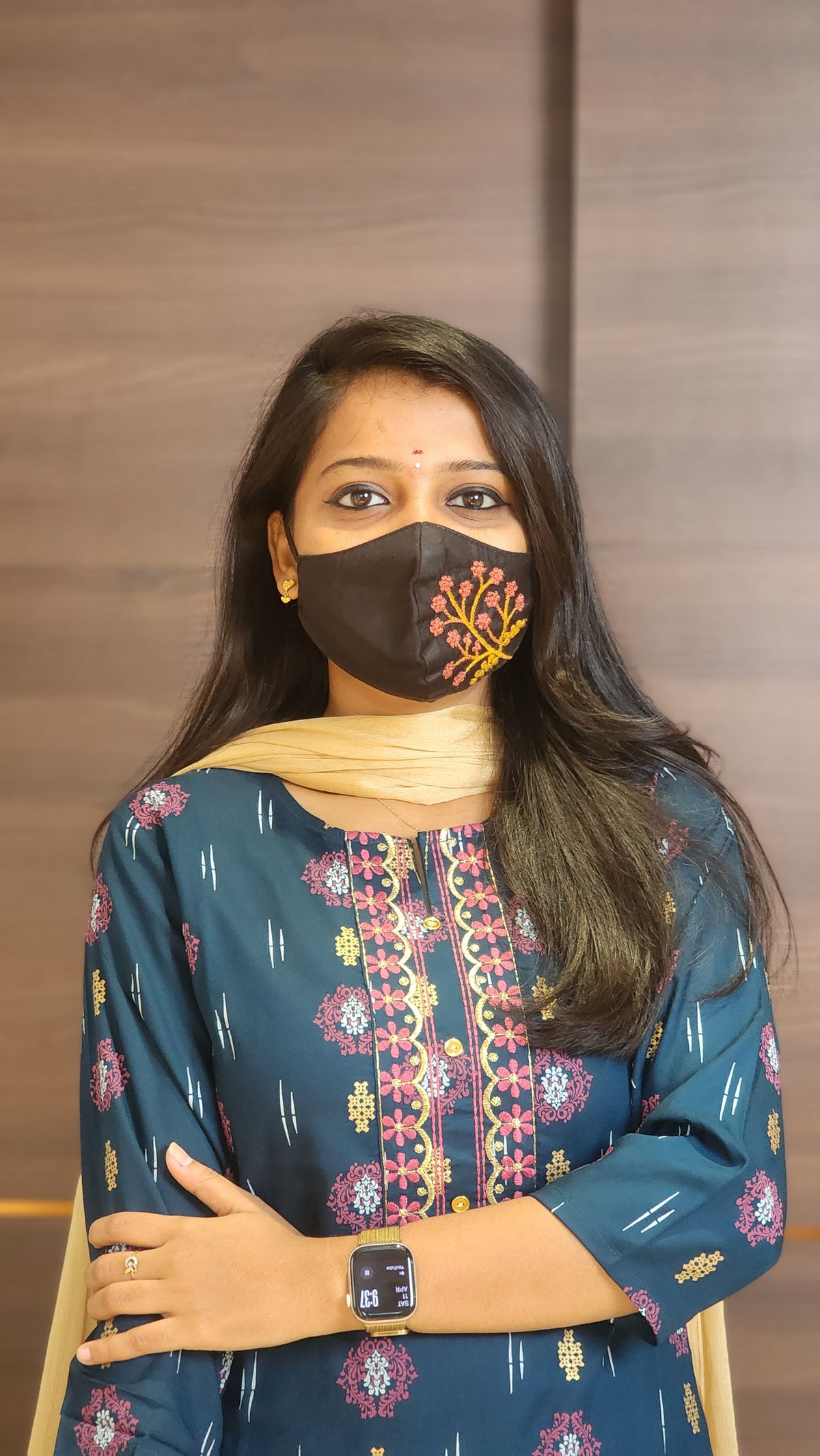 Office Wear kurti-Embroidery kurti(10155)