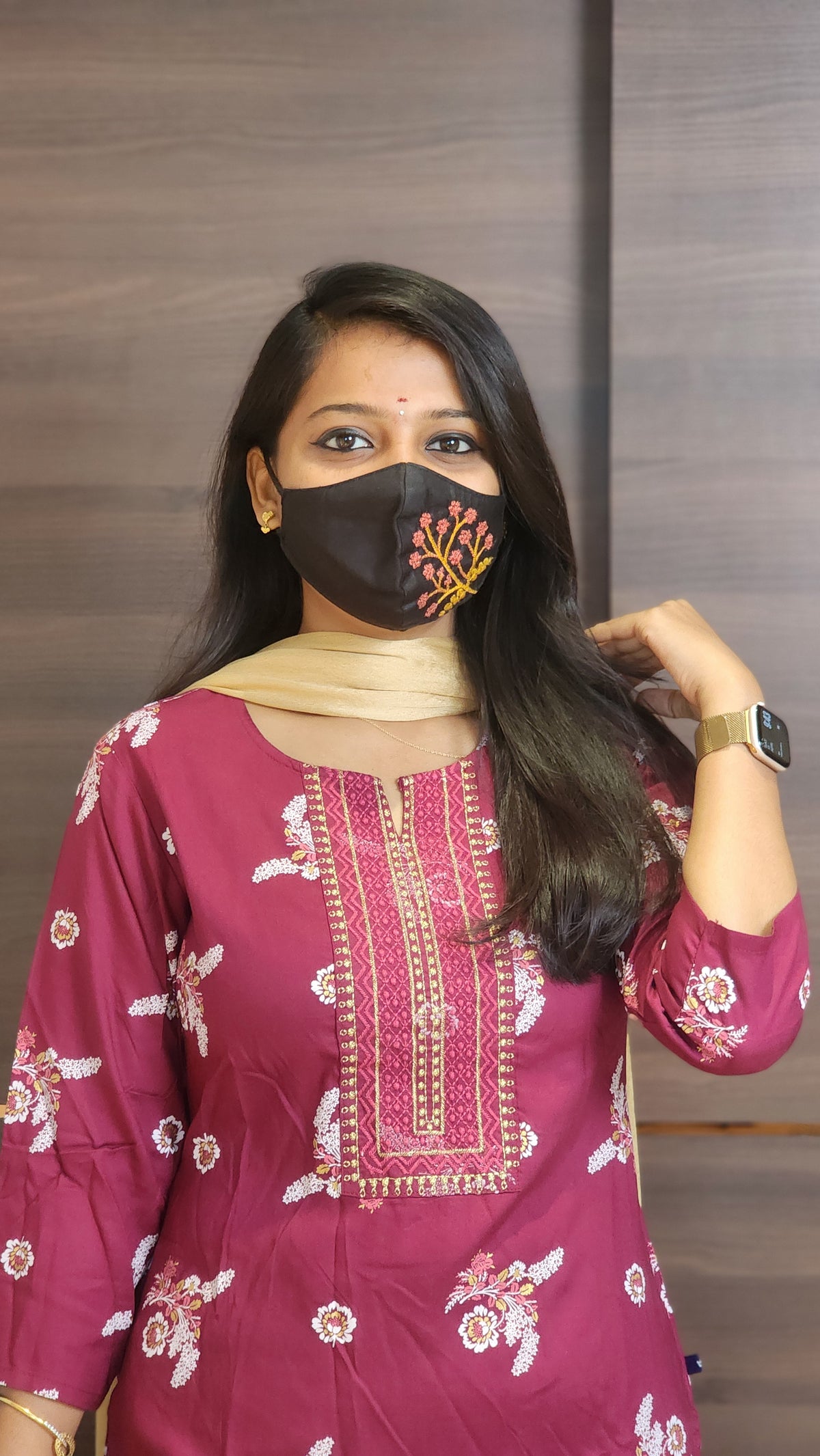 Office Wear kurti-Embroidery kurti(10157)