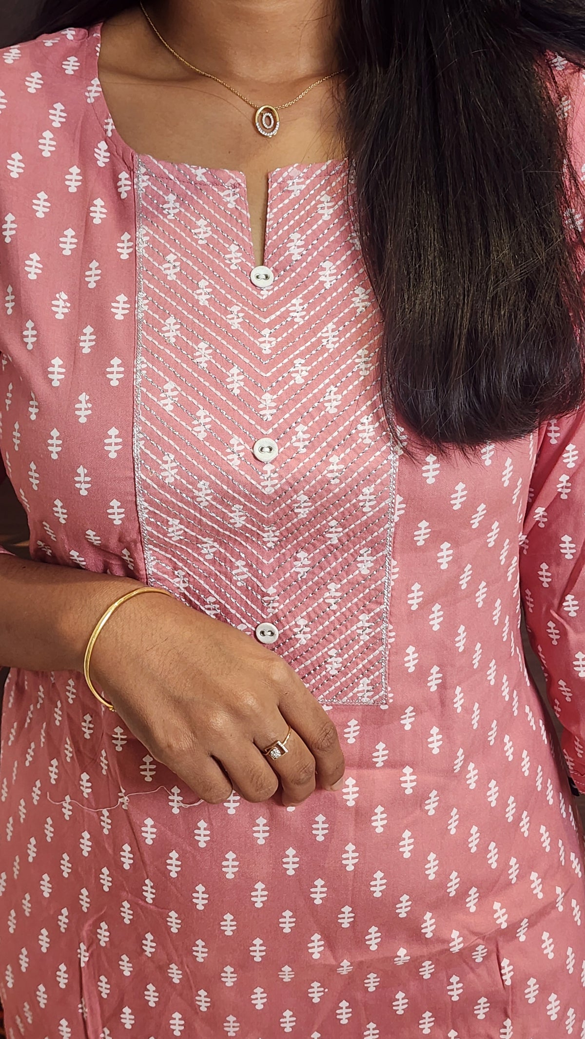 Office Wear kurti-Embroidery kurti(10262)