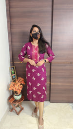 Office Wear kurti-Embroidery kurti(10264)c