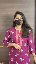 Office Wear kurti-Embroidery kurti(10264)c
