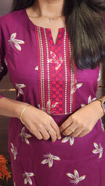 Office Wear kurti-Embroidery kurti(10264)c