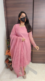 Ethnic Salwar set (Kurti+Dupatta)(10198)
