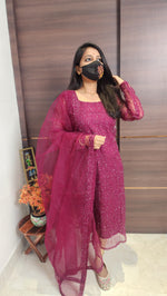 Ethnic Salwar set (Kurti+Dupatta)(10197)