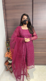 Ethnic Salwar set (Kurti+Dupatta)(10197)