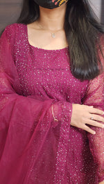 Ethnic Salwar set (Kurti+Dupatta)(10197)