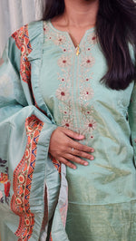 Salwar Set (kurti+pant+dupatta)(10423)