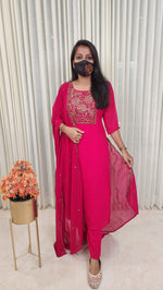 Salwar Set (kurti+pant+dupatta)(10432)