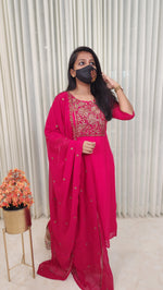 Salwar Set (kurti+pant+dupatta)(10432)