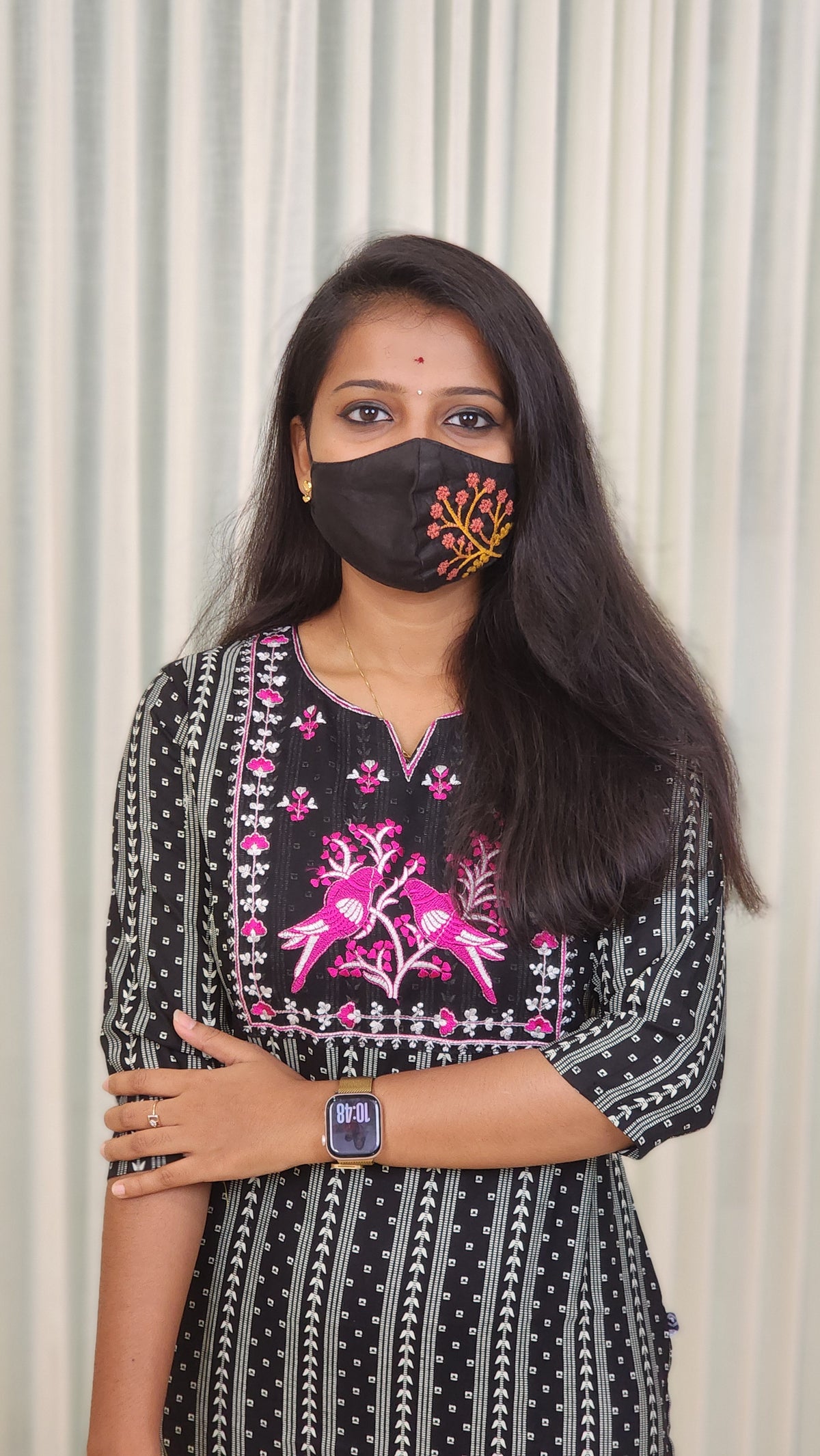 Office Wear kurti-Embroidery kurti(10433)