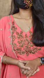 Ethnic Salwar set (Kurti+Dupatta)(10958)c
