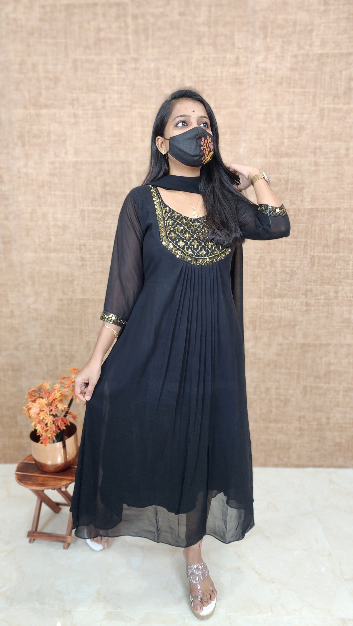 Ethnic Salwar set (Kurti+Dupatta)(10501)c2