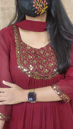 Ethnic Salwar set (Kurti+Dupatta)(10502)c3