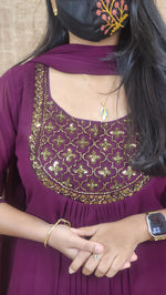 Ethnic Salwar set (Kurti+Dupatta)(10503)