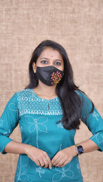Office Wear kurti-Embroidery kurti(10521)c
