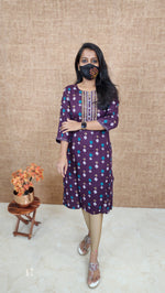 Office Wear kurti-Embroidery kurti(10519)c2