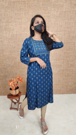 Office Wear kurti-Embroidery kurti(10523)