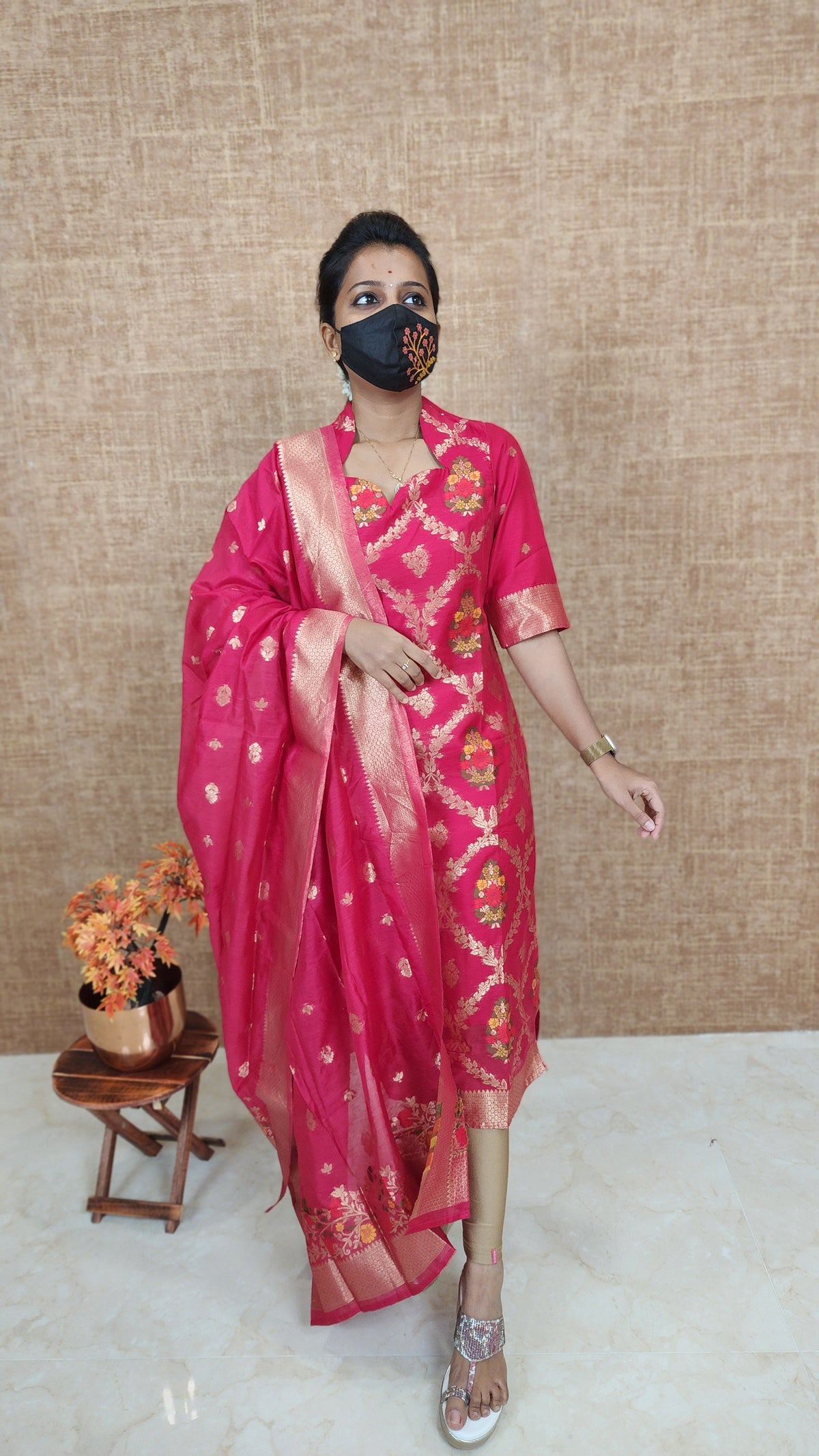 Salwar Set (kurti+Dupatta) (10516)c4