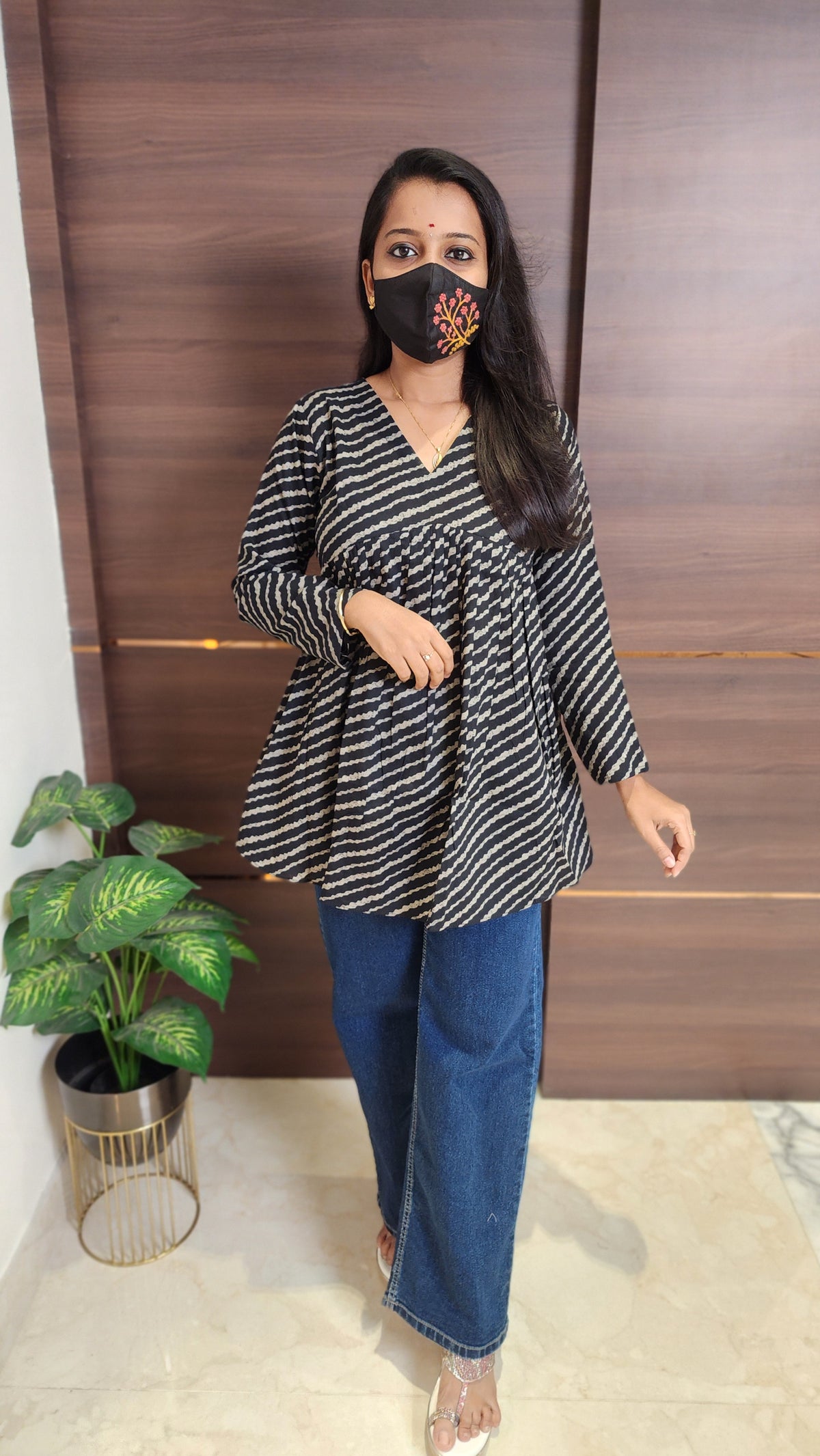 Peplum top(10568)