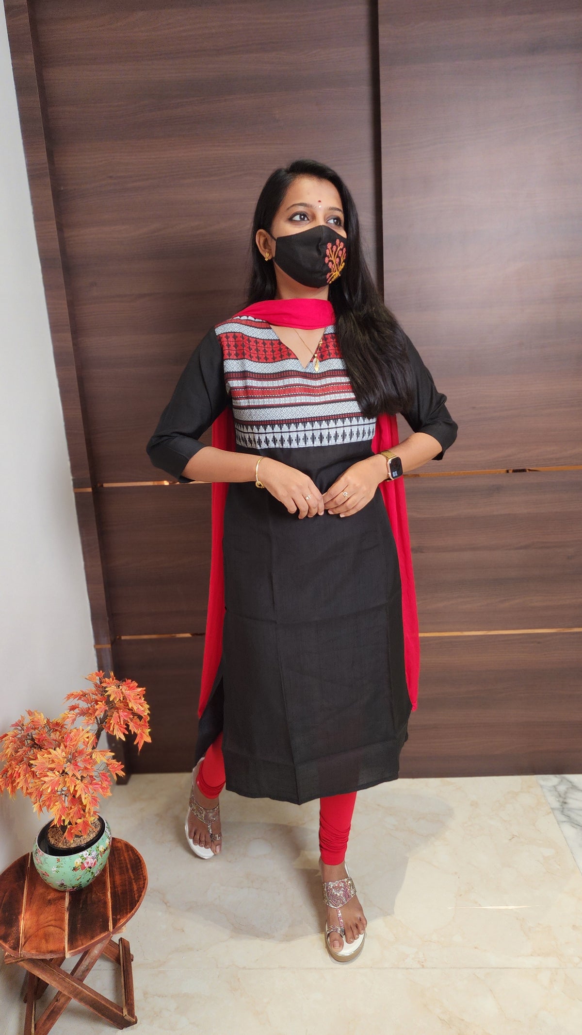 Office Wear kurti-Embroidery kurti(10641)