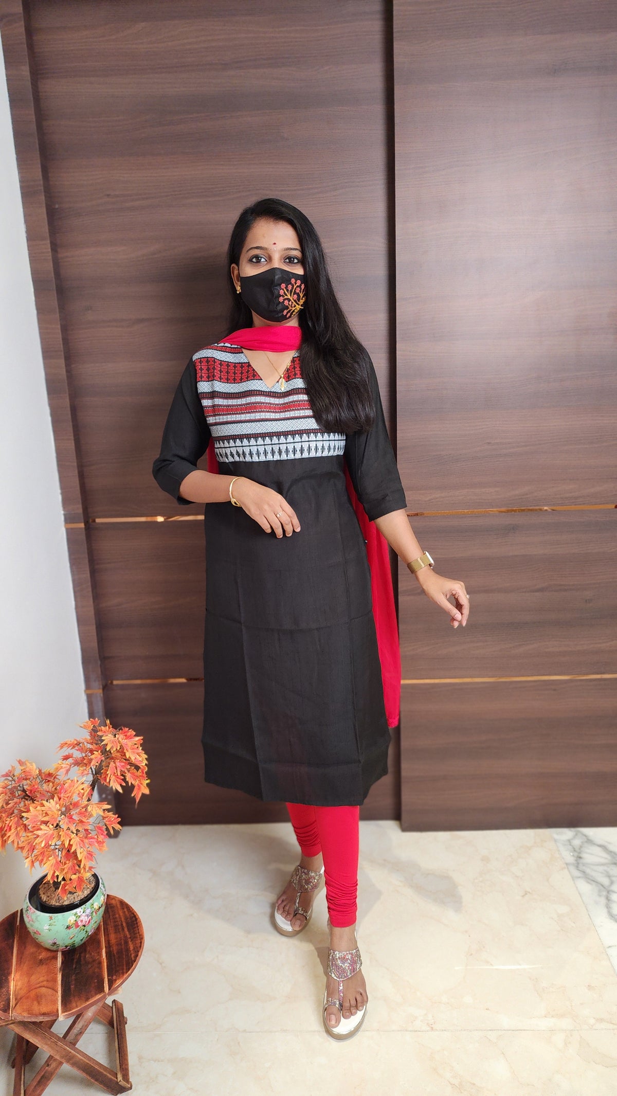 Office Wear kurti-Embroidery kurti(10641)