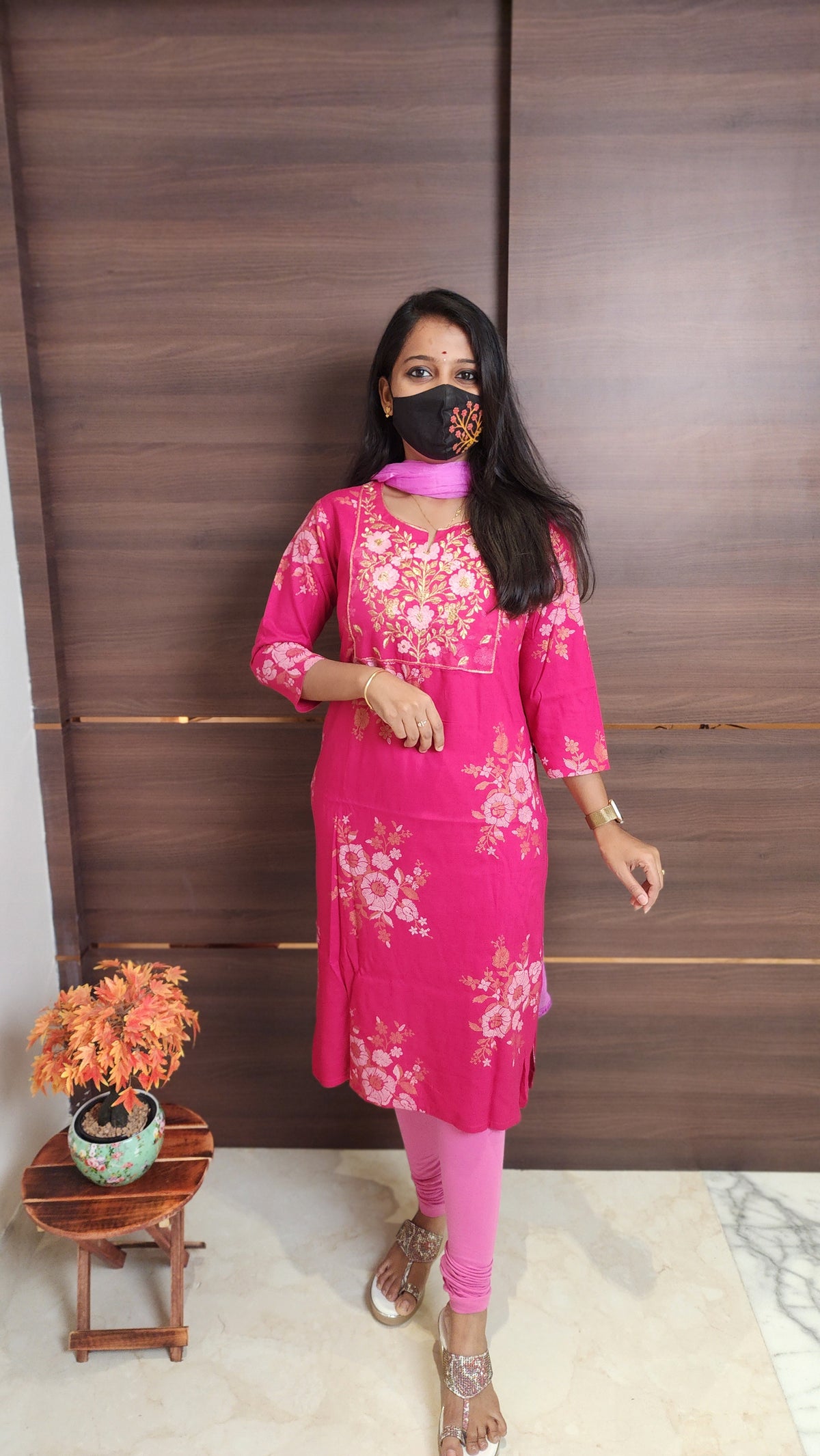 Office Wear kurti-Embroidery kurti(10644)