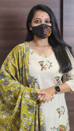 Salwar Set (kurti+Dupatta)(10783)c