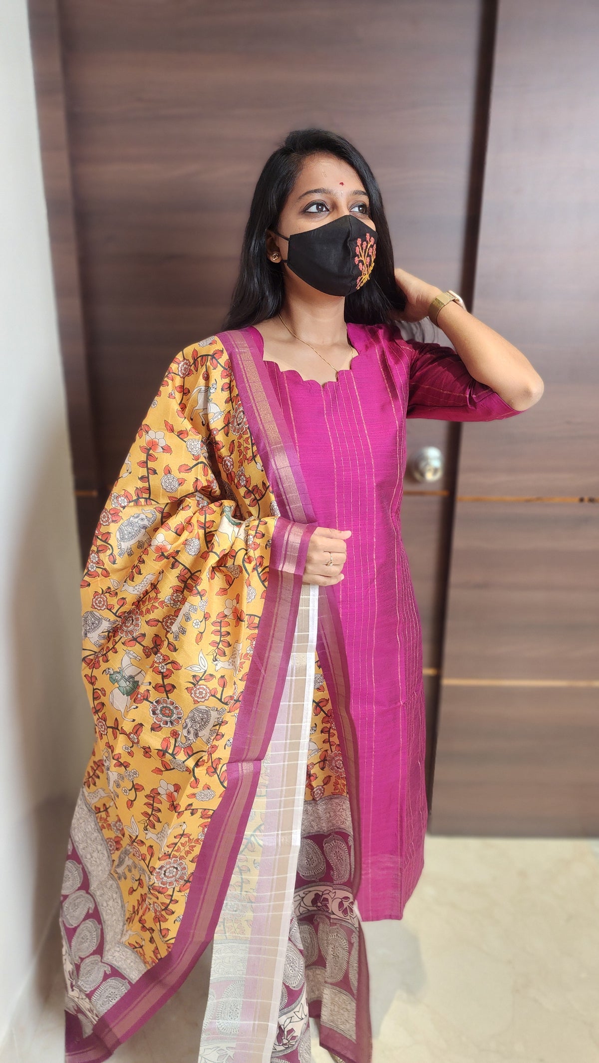 Salwar Set (kurti+Dupatta)(10810)c