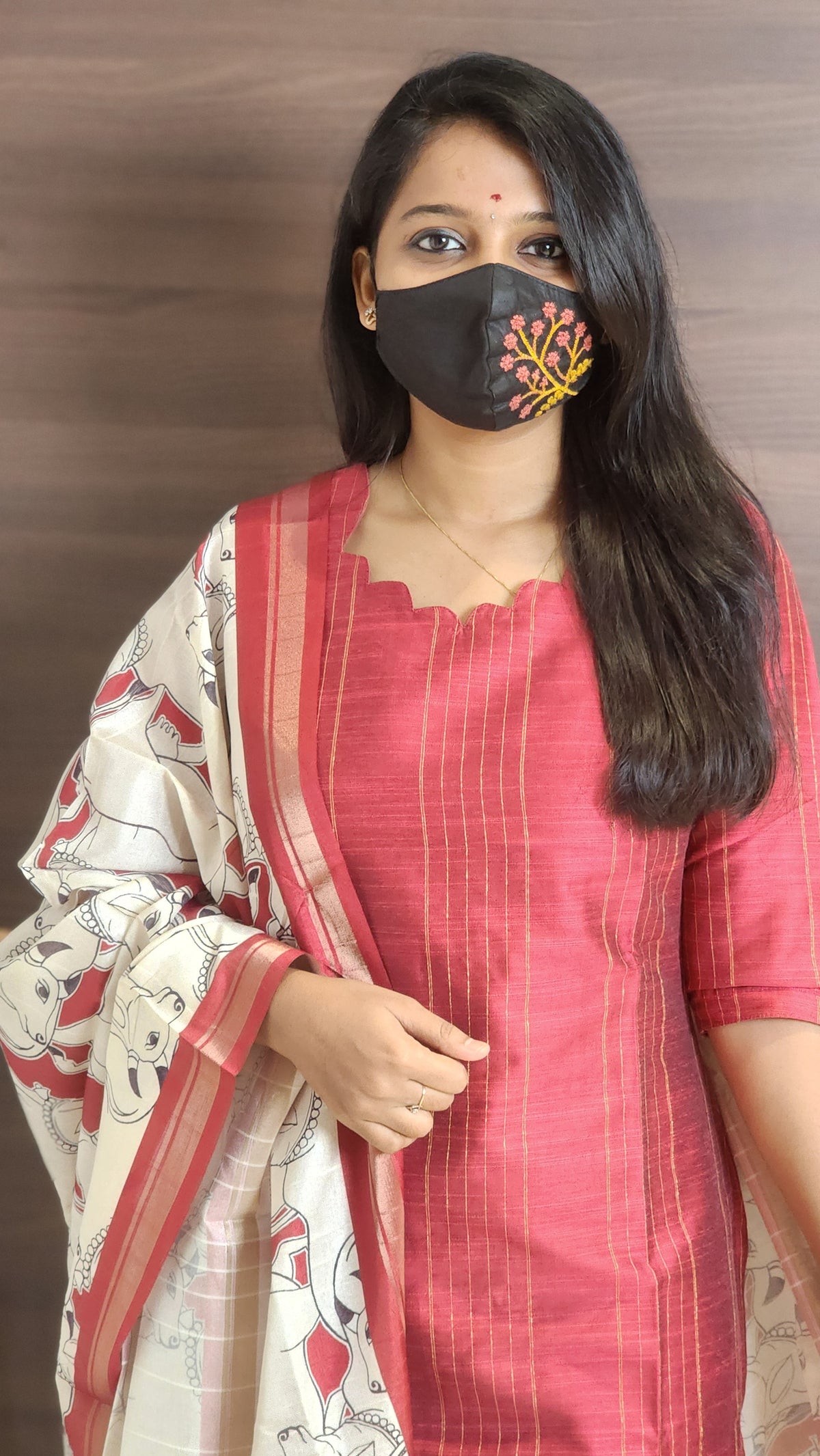 Salwar Set (kurti+Dupatta)(10813)c3