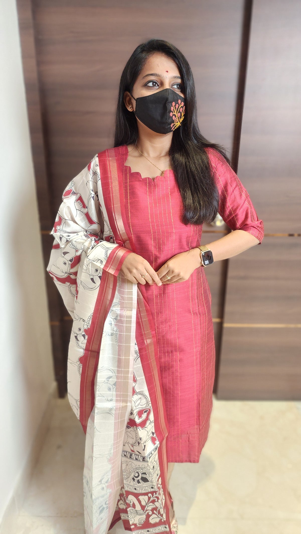Salwar Set (kurti+Dupatta)(10813)c3