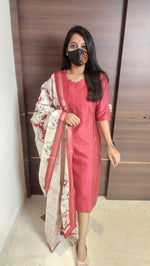 Salwar Set (kurti+Dupatta)(10813)c3