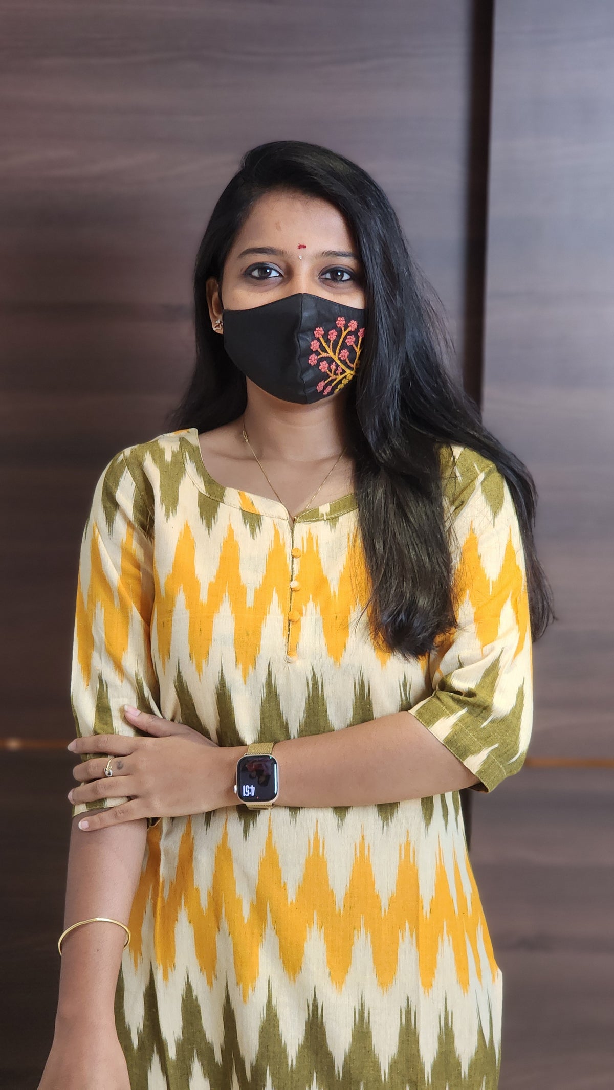 Ikkat Cotton Kurti (10823)