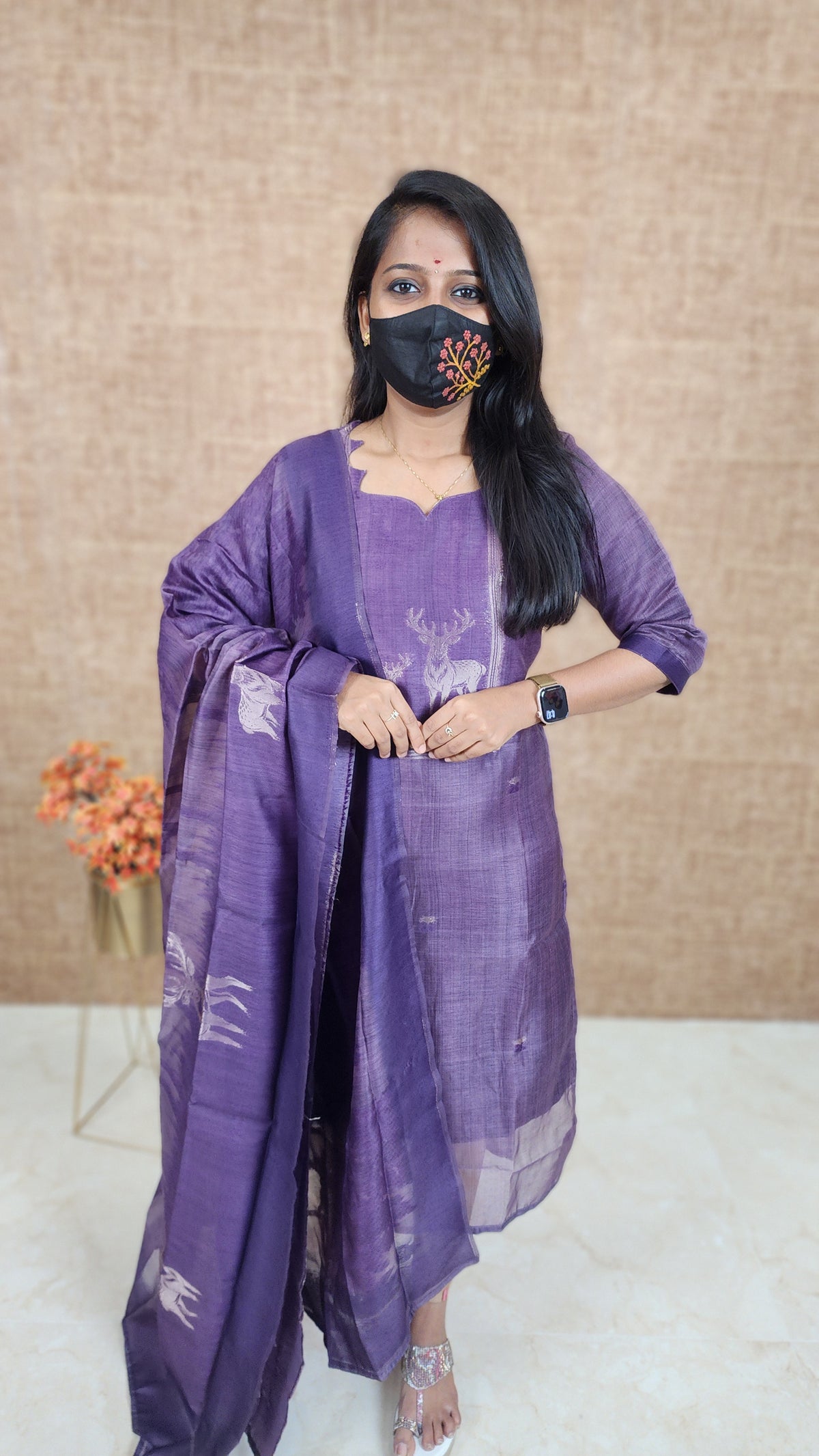 Salwar Set (Kurti+Dupatta) (11019)