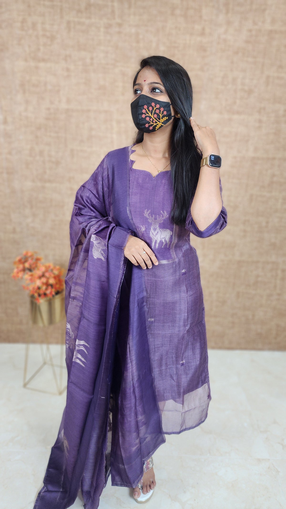 Salwar Set (Kurti+Dupatta) (11019)