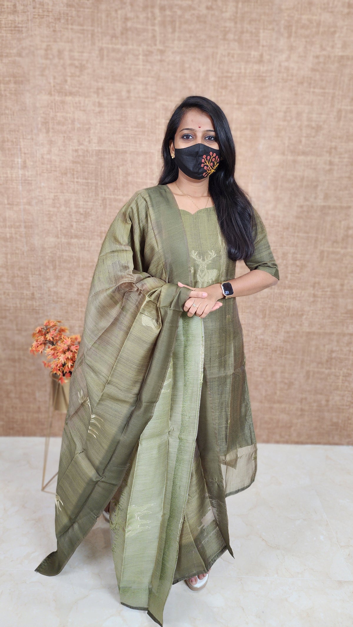 Salwar Set (Kurti+Dupatta) (11020)