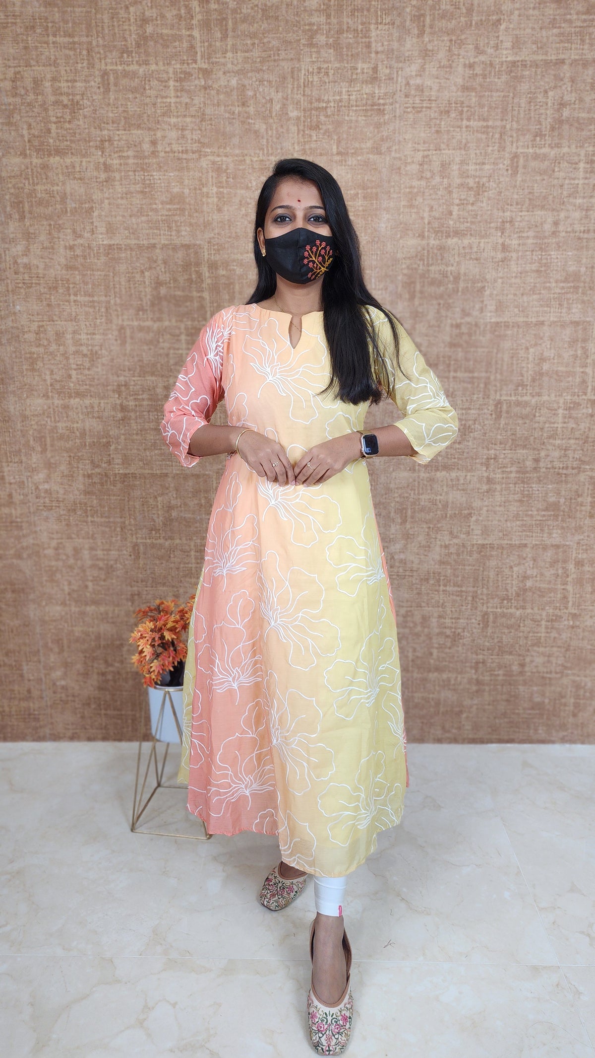 Embroidery Casual Kurti(11028)
