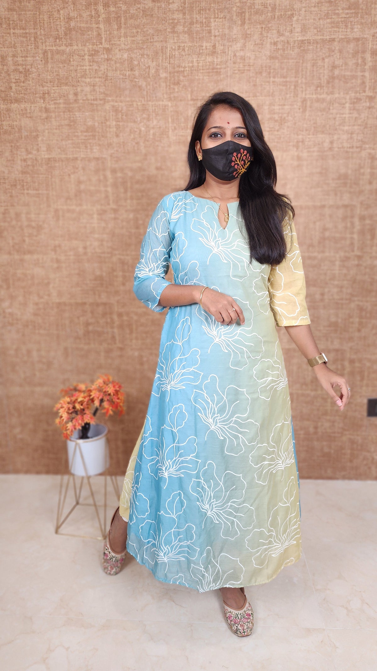 Embroidery Casual Kurti(11027)