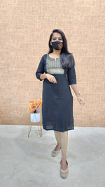 Office Wear kurti-Embroidery kurti(11037)