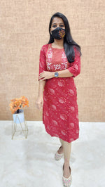 Office Wear kurti-Embroidery kurti(11041)