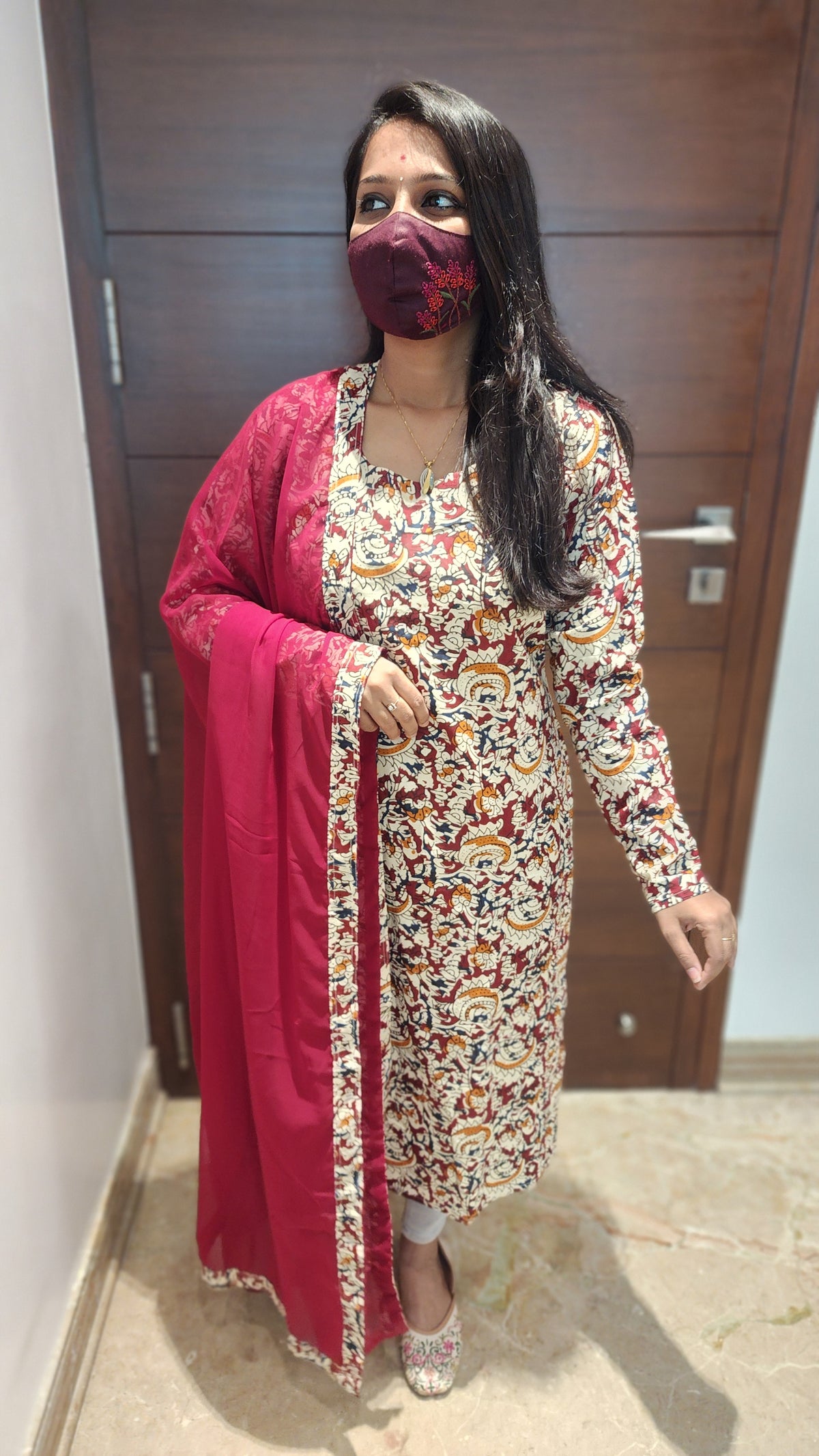 Salwar Set (kurti+Dupatta)(11102)