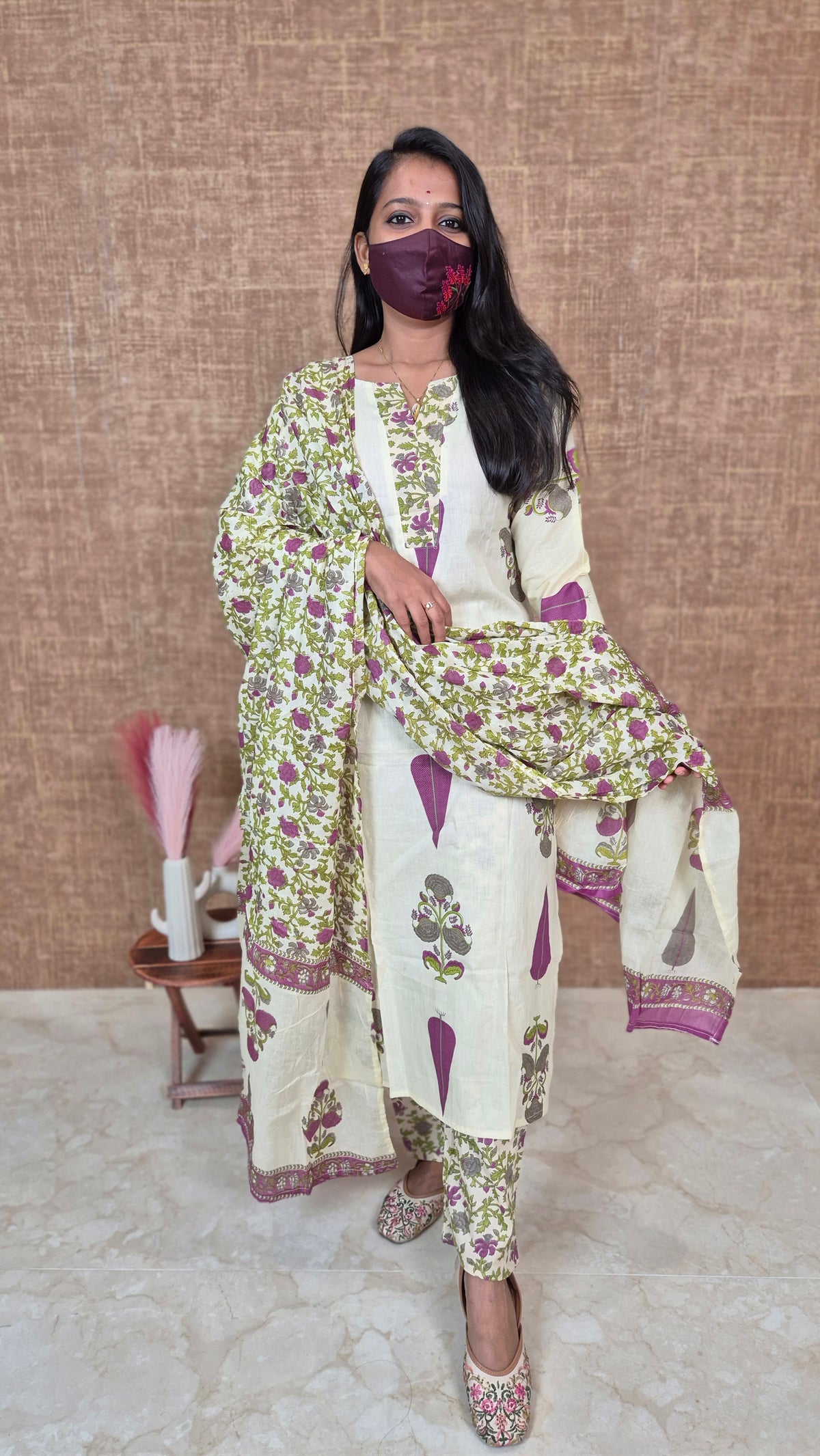Cotton salwar set (11384)