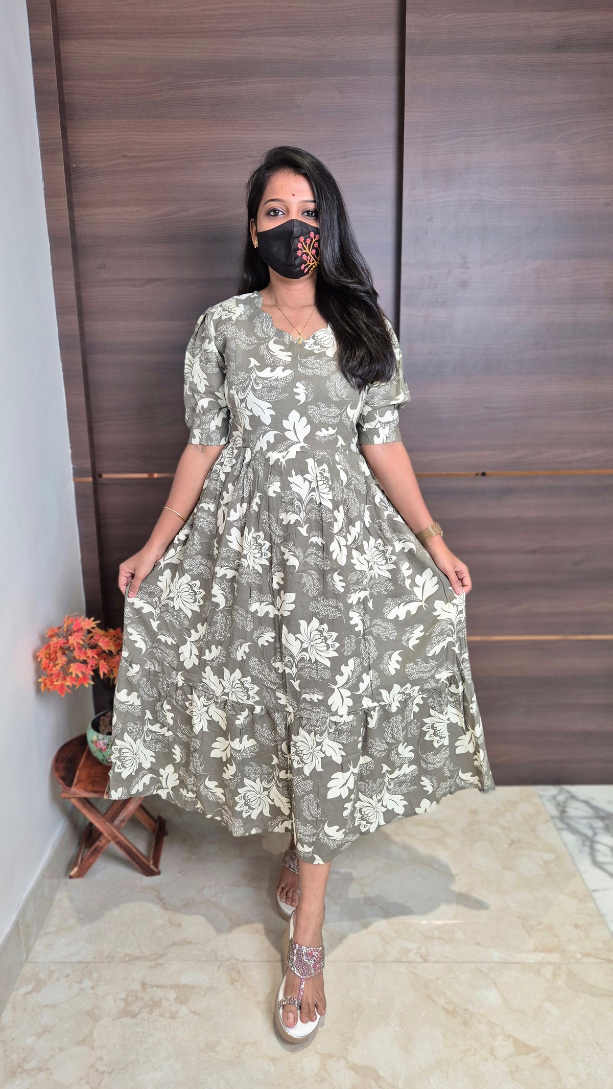 Western wear frock(feeding)(11467)