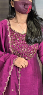 Ethnic Salwar set (Kurti+Dupatta)(11478)