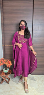 Ethnic Salwar set (Kurti+Dupatta)(11478)