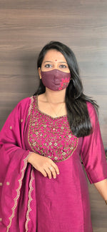 Ethnic Salwar set (Kurti+Dupatta)(11480)