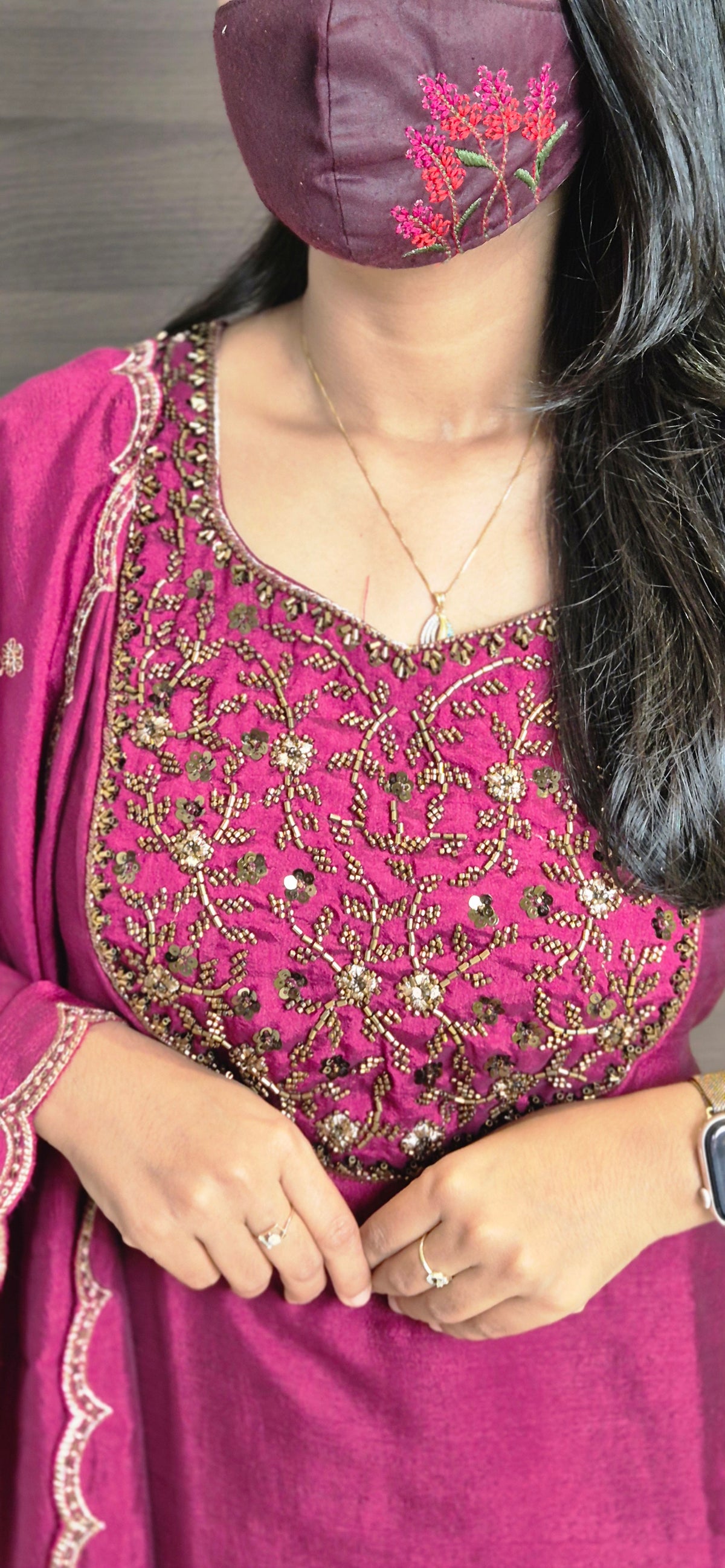 Ethnic Salwar set (Kurti+Dupatta)(11480)
