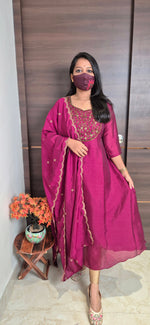 Ethnic Salwar set (Kurti+Dupatta)(11480)