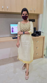 Onam Series- Handwork Kurti(12197)