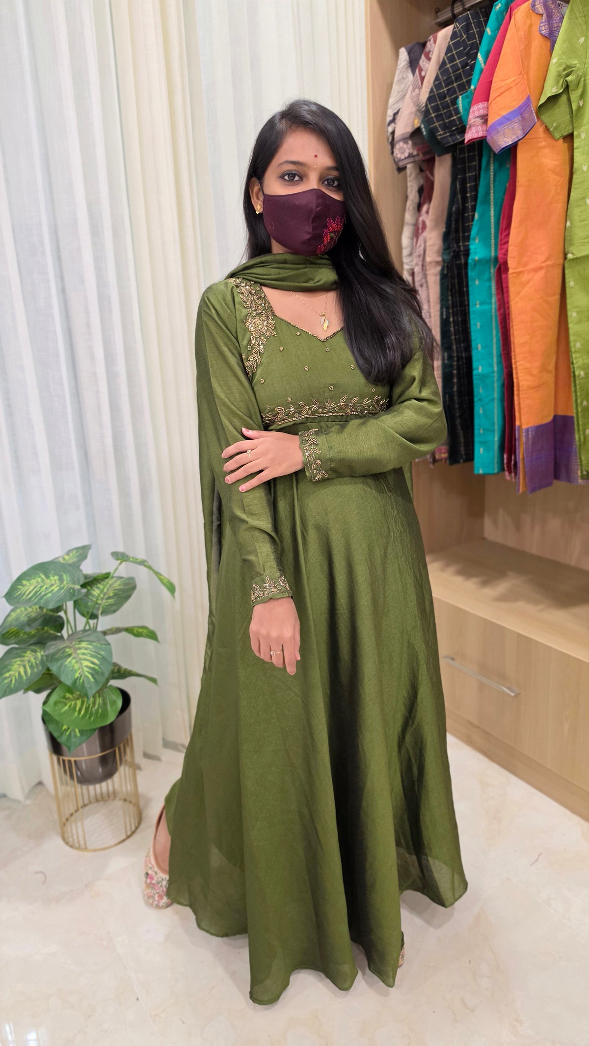 Salwar Set (Kurti+Dupatta)(12253)